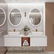 Севан - 150 Тумба подвесная белая с вставкой (эмаль) / столешница / 2 раковины