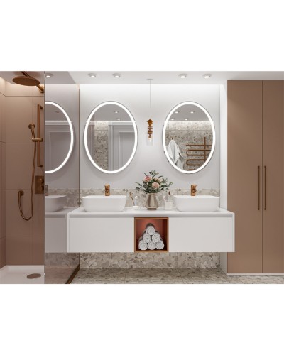 Севан - 150 Тумба подвесная белая с вставкой (эмаль) / столешница / 2 раковины