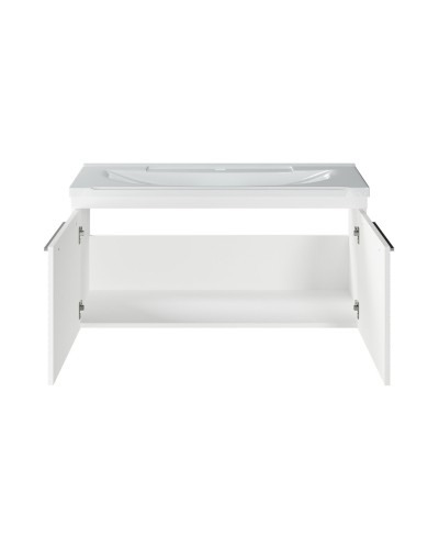 CATANIA -100 Тумба подвесная белая (эмаль) / раковина