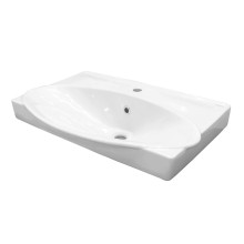 Элвис - 80 Тумба напольная с 2 ящ. белая эмаль / раковина