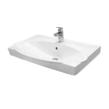 Элвис - 70 Тумба напольная с 2 ящ. белая эмаль / раковина