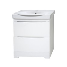 Элвис - 70 Тумба напольная с 2 ящ. белая эмаль / раковина