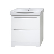 Элвис - 70 Тумба напольная с 2 ящ. белая эмаль / раковина