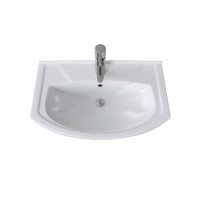 Чегет - 65 Тумба напольная прямая белая 2 дв. / раковина