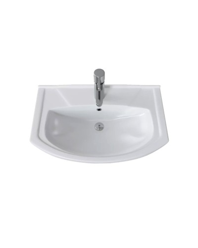 Чегет - 65 Тумба напольная прямая белая 2 дв. / раковина