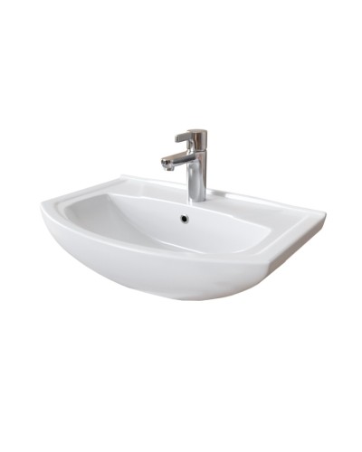 Чегет - 65 Тумба напольная прямая белая 2 дв. / раковина