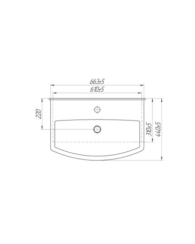 Чегет - 65 Тумба напольная прямая белая 2 дв. / раковина