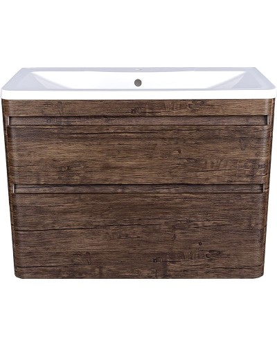 Тумба под раковину Style Line Люкс Plus 100 ЛС-00000663 подвесная Старое дерево