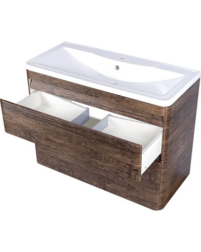 Тумба под раковину Style Line Люкс Plus 100 ЛС-00000663 подвесная Старое дерево