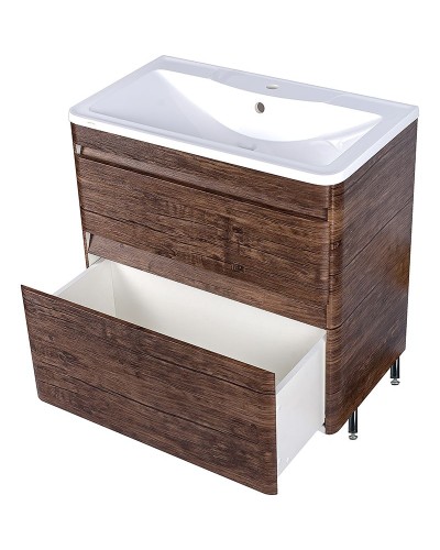 Тумба под раковину Style Line Атлантика 80 Люкс Plus ЛС-00000665 Старое дерево