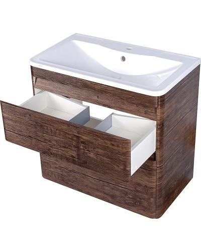 Тумба под раковину Style Line Атлантика 80 Люкс Plus ЛС-00000665 Старое дерево