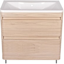 Тумба под раковину Style Line Атлантика 80 Люкс Plus ЛС-00000688 Ясень перламутр