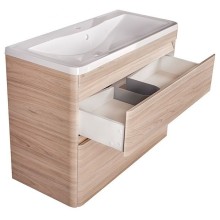 Тумба под раковину Style Line Атлантика 80 Люкс Plus ЛС-00000688 Ясень перламутр