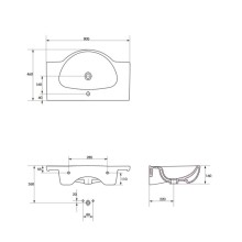 Классик - 80 Тумба прямая / раковина
