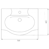 Элегия - 50 Тумба напольная/ раковина