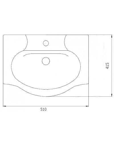 Элегия - 50 Тумба напольная/ раковина