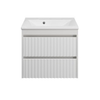 BALATON - 65 Тумба подвесная с 2 ящ., белый / раковина