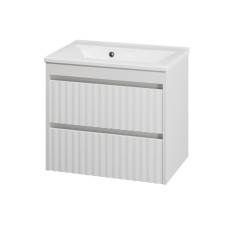 BALATON - 65 Тумба подвесная с 2 ящ., белый / раковина