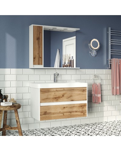 Адриана - 90 Тумба подвесная с 2 ящ. / раковина