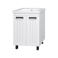 Спарта - 65 Тумба напольная 2 дв. белая / раковина