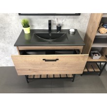 Тумба с раковиной Comforty Бредфорд 90 00004148003 Дуб темный