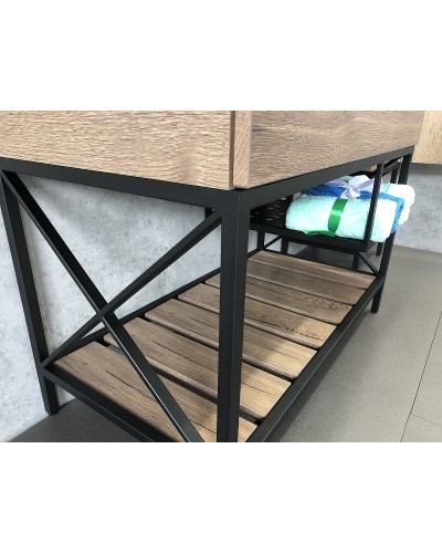 Тумба с раковиной Comforty Бредфорд 90 00004148003 Дуб темный