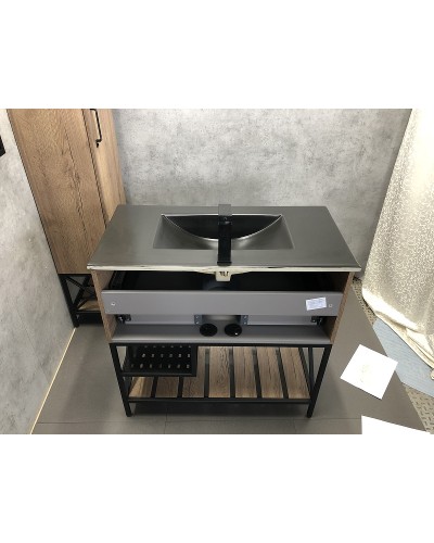 Тумба с раковиной Comforty Бредфорд 90 00004148003 Дуб темный