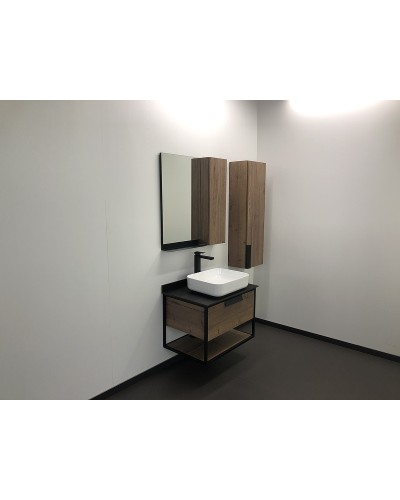 Тумба с раковиной Comforty Кельн 75 00004149065 подвесная Дуб темный