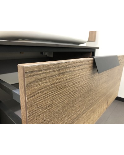 Тумба с раковиной Comforty Кельн 75 00004149065 подвесная Дуб темный