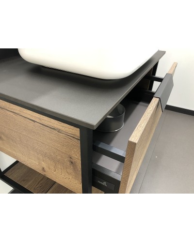 Тумба с раковиной Comforty Кельн 75 00004149065 подвесная Дуб темный