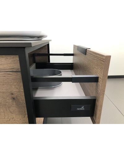 Тумба с раковиной Comforty Кельн 75 00004149065 подвесная Дуб темный