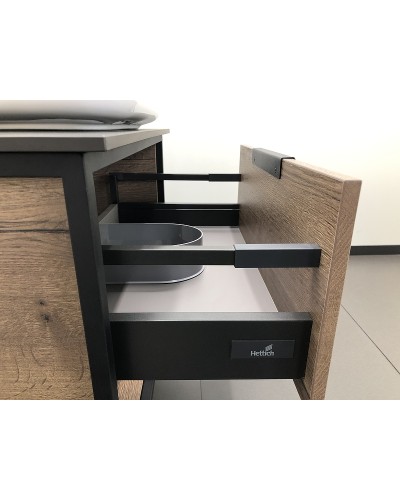 Тумба с раковиной Comforty Кельн 75 00004149065 подвесная Дуб темный