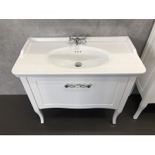 Тумба с раковиной Comforty Павия 100 00004147999 Белый глянец