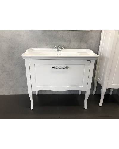 Тумба с раковиной Comforty Павия 100 00004147999 Белый глянец