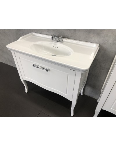 Тумба с раковиной Comforty Павия 100 00004147999 Белый глянец