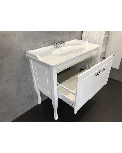 Тумба с раковиной Comforty Павия 100 00004147999 Белый глянец