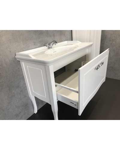 Тумба с раковиной Comforty Павия 100 00004147999 Белый глянец