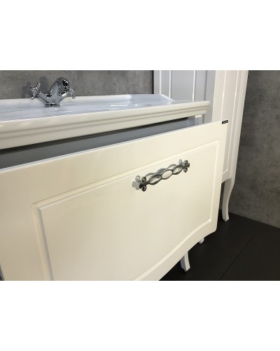 Тумба с раковиной Comforty Павия 100 00004147999 Белый глянец