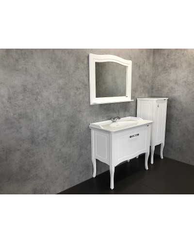 Тумба с раковиной Comforty Павия 100 00004147999 Белый глянец