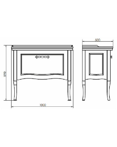 Тумба с раковиной Comforty Павия 100 00004147999 Белый глянец