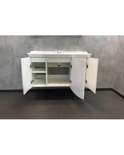 Тумба с раковиной Comforty Палини 100 00004148011 подвесная Белый глянец