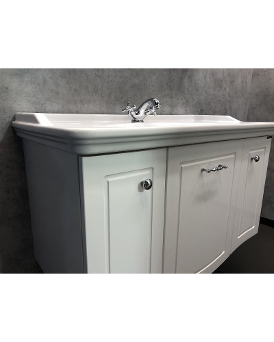 Тумба с раковиной Comforty Палини 100 00004148011 подвесная Белый глянец