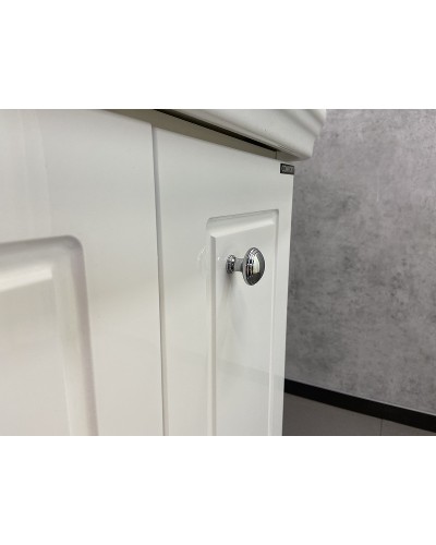 Тумба с раковиной Comforty Палини 100 00004148011 подвесная Белый глянец