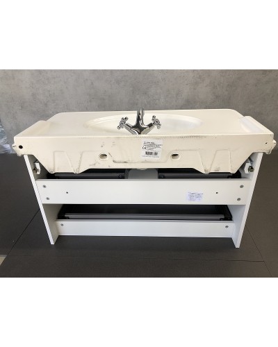 Тумба с раковиной Comforty Феррара 100 00004148009 подвесная Белый глянец