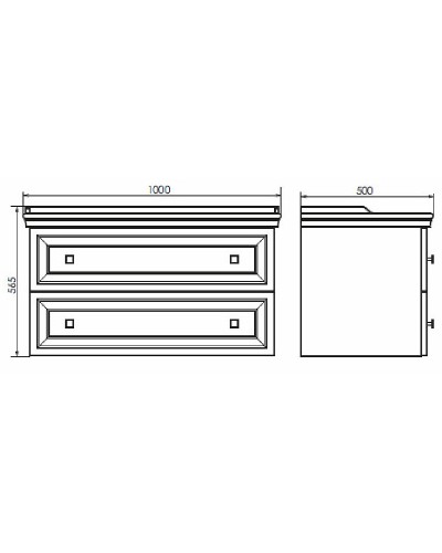 Тумба с раковиной Comforty Феррара 100 00004148009 подвесная Белый глянец