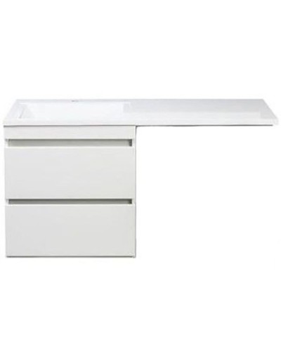 Тумба под раковину Style Line Даллас 130 Люкс Plus подвесная Белая