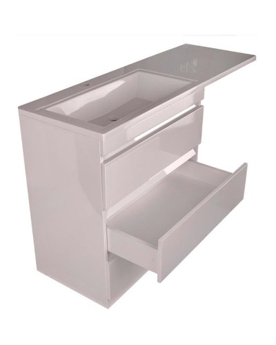 Тумба под раковину Style Line Даллас 140 Люкс Plus Белая