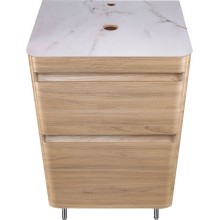 Тумба под раковину Style Line Атлантика Люкс Plus 60 СС-00002216 Ясень перламутр