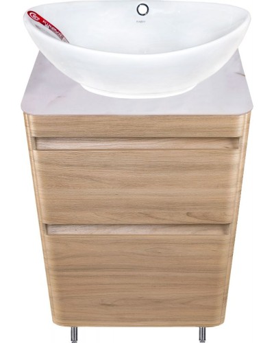 Тумба под раковину Style Line Атлантика Люкс Plus 60 СС-00002216 Ясень перламутр