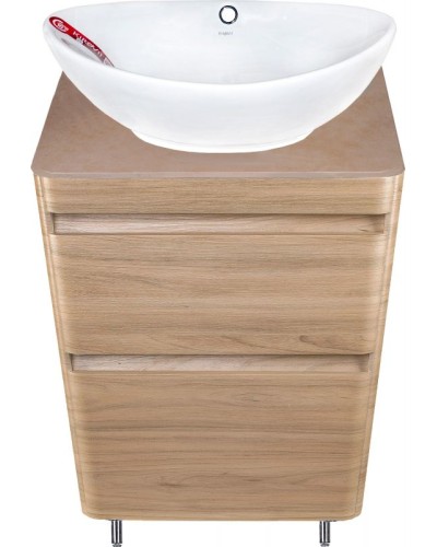 Тумба под раковину Style Line Атлантика Люкс Plus 60 СС-00002216 Ясень перламутр